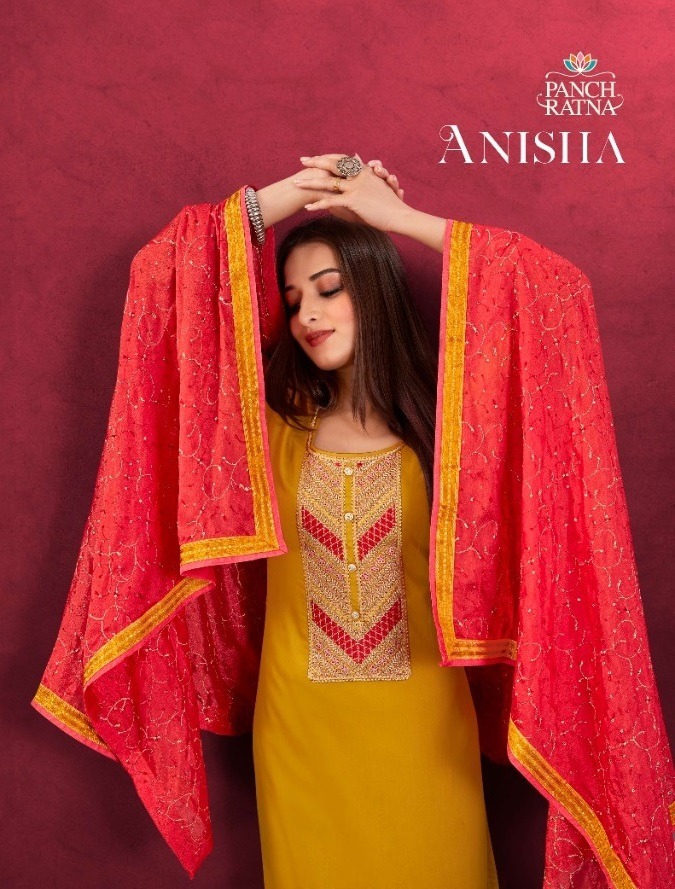 Anisha Panch Ratna Pant Style Suits Manufacturer Wholesaler